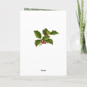 ヴィンテージクリスマスウッドランド感動的動物 シーズンカード (裏面)