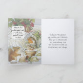 ヴィンテージクリスマスウッドランド感動的動物 シーズンカード (内部)