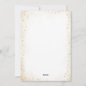 ヴィンテージクリスマスウーマンドッグレッド金ゴールドホリデーカード シーズンカード (裏面)