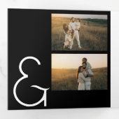 ヴィンテージクリスマスエステティックカスタマイズ白黒 三つ折りプログラム (内部最初)