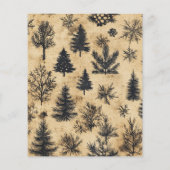 ヴィンテージクリスマスエバーグリーンパインツリースクレーブック (裏面)