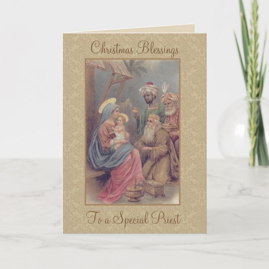 ヴィンテージクリスマスエピファニースリーキングスプリーズ シーズンカード (正面)