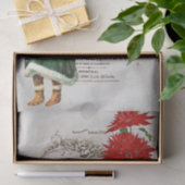 ヴィンテージクリスマスエフェメラアドデコップクラフト 薄葉紙 (ギフト)