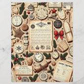 ヴィンテージクリスマスエフェメラスクラップブック紙 (裏面)