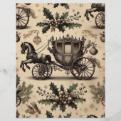 ヴィンテージクリスマスエフェメラスクラップブック紙 (裏面)