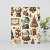 ヴィンテージクリスマスエフェメラスクラップブック紙 (スタンド正面)