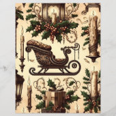 ヴィンテージクリスマスエフェメラスクラップブック紙 (裏面)