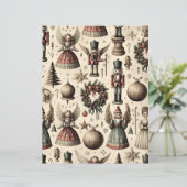 ヴィンテージクリスマスエフェメラスクラップブック紙 (スタンド正面)