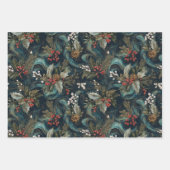 ヴィンテージクリスマスエレガントの輝き ラッピングペーパーシート (正面)