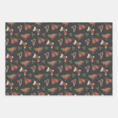 ヴィンテージクリスマスエレメンツ包装紙シート ラッピングペーパーシート (正面2)