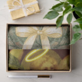 ヴィンテージクリスマスエンジェルとフェスティバルツリー 薄葉紙 (ギフト)