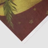 ヴィンテージクリスマスエンジェルとフェスティバルツリー 薄葉紙 (詳細)