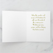 ヴィンテージクリスマスエンジェルとランタン カード (内部)