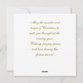 ヴィンテージクリスマスエンジェルと子供 シーズンカード (裏面)