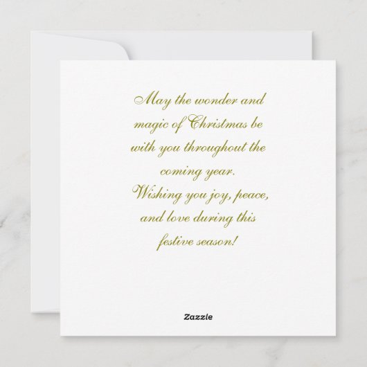 ヴィンテージクリスマスエンジェルと子供 シーズンカード (裏面)