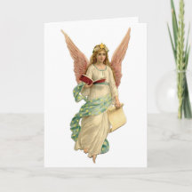 ヴィンテージクリスマスエンジェルと本