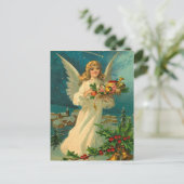 ヴィンテージクリスマスエンジェルと玩具 シーズンポストカード (スタンド正面)