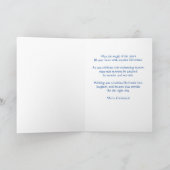 ヴィンテージクリスマスエンジェルアートカスタム文字 カード (内部)