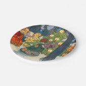 ヴィンテージクリスマスエンジェルアートホリデイ紙プレート ペーパープレート (アングル)