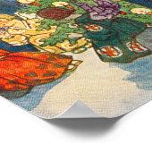 ヴィンテージクリスマスエンジェルアートホリデイ ポスター (角)