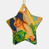 ヴィンテージクリスマスエンジェルオーナメント セラミックオーナメント (左)