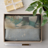 ヴィンテージクリスマスエンジェルクリスマスイブウォーターカラー 薄葉紙 (ギフト)