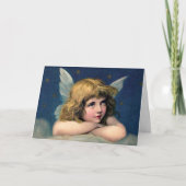 ヴィンテージクリスマスエンジェルクリスマスカード シーズンカード (正面)