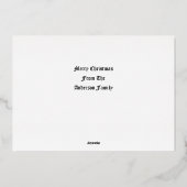 ヴィンテージクリスマスエンジェルコーラス 箔シーズンカード (裏面)