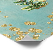 ヴィンテージクリスマスエンジェルジョイ ポスター (角)