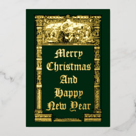 ヴィンテージクリスマスエンジェルスとマドンナ&チャイルド 箔シーズンカード