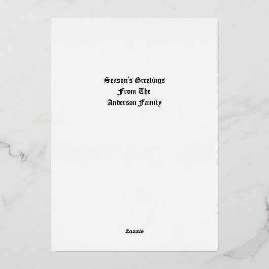 ヴィンテージクリスマスエンジェルスとマドンナ&チャイルド 箔シーズンカード (裏面)