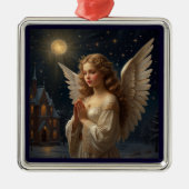 ヴィンテージクリスマスエンジェルスターリーナイト メタルオーナメント (正面)