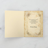 ヴィンテージクリスマスエンジェルズホリー&ポインセティアス シーズンカード (内部)