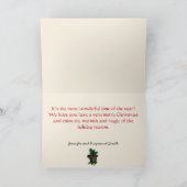 ヴィンテージクリスマスエンジェルズメッセージ内Holid シーズンカード (内部)