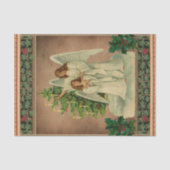 ヴィンテージクリスマスエンジェルティッシュペーパー 薄葉紙 (正面)