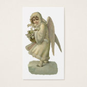 ヴィンテージクリスマスエンジェルビクトリアンフラワーダイカット (正面)