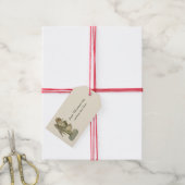 ヴィンテージクリスマスエンジェルビクトリアンフラワーダイカット ギフトタグ (より糸付き)