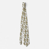 ヴィンテージクリスマスエンジェルビクトリアンフラワーダイカット ネクタイ (裏面)