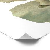 ヴィンテージクリスマスエンジェルビクトリアンフラワーダイカット ポスター (角)