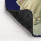 ヴィンテージクリスマスエンジェルビクトリアンフラワーダイカット マウスパッド (コーナー)