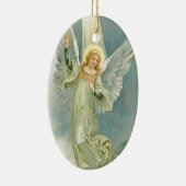 ヴィンテージクリスマスエンジェルファインアート セラミックオーナメント (右)