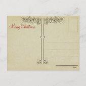 ヴィンテージクリスマスエンジェルポストカード シーズンポストカード (裏面)