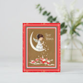 ヴィンテージクリスマスエンジェルポストカード シーズンポストカード (スタンド正面)