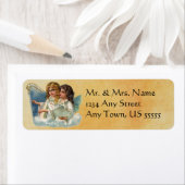 ヴィンテージクリスマスエンジェル住所 シール (インサイチュ)