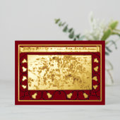 ヴィンテージクリスマスエンジェル聖歌隊 箔シーズンカード (立ち正面)