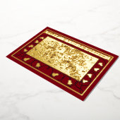 ヴィンテージクリスマスエンジェル聖歌隊 箔シーズンカード (回転した状態)