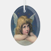 ヴィンテージクリスマスエンジェル ガラスオーナメント (正面左)