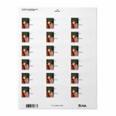 ヴィンテージクリスマスエンジェル&サンタギフトラベル ラベル (フルシート)