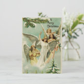 ヴィンテージクリスマスエンジェル シーズンカード (スタンド正面)