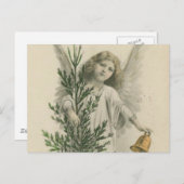 ヴィンテージクリスマスエンジェル シーズンポストカード (正面/裏面)